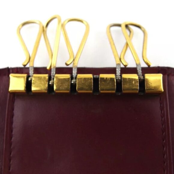 Cartier Key Case Masteline Boldeaux Leather Authentic Used - Picture 5 of 9